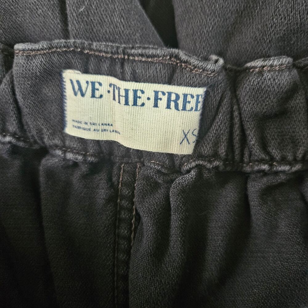 Free People We The Free Black Barrel Jeans Utility Cargo Pants XS - Picture 5 of 7